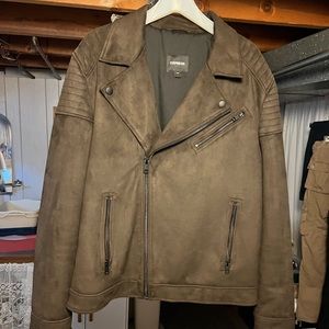 Mens express Suede moto jacket
